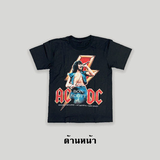 เสื้อยืดแขนสั้นวงร็อค (AC/DC)