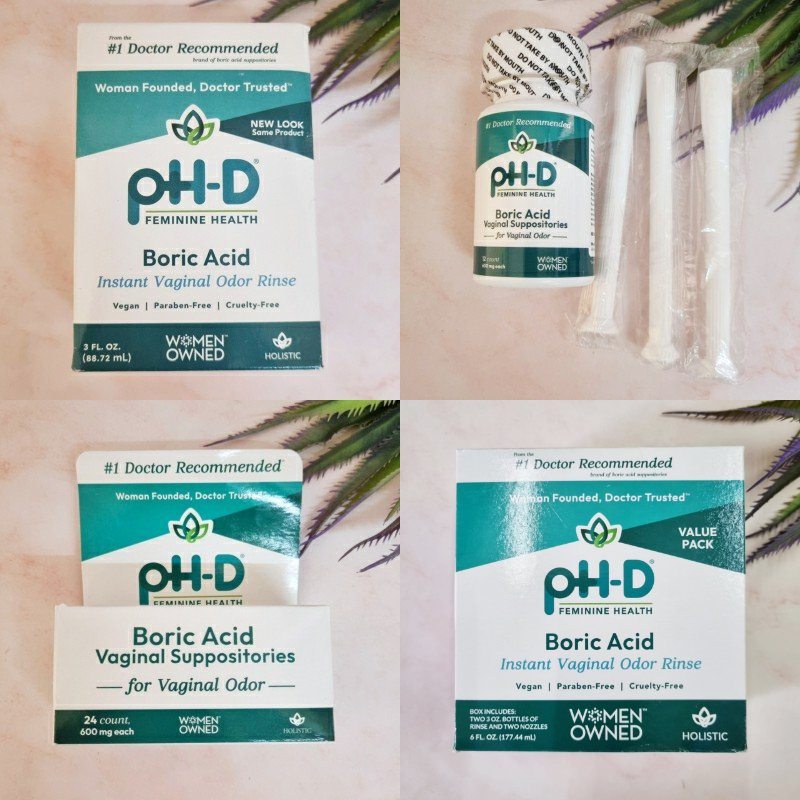 [pH-D®] Feminine Health Boric Acid for Vaginal Odor ผลิตภัณฑ์ ลดกลิ่นจุดซ่อนเร้น สำหรับผู้หญิง ทำความสะอาดจุดซ่อนเร้น