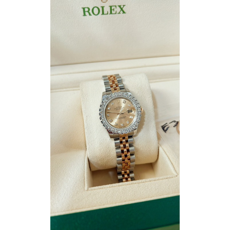 Used Rolex Lady Datejust  26 mm หลักเพชร 2 กษัตริย์