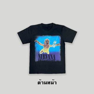 เสื้อยืดแขนสั้นวงร็อค (Nirvana)