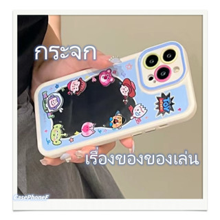 ✨ส่งของขวัญ✨เคส for iPhone 11 14 Pro Max Case for iPhone 12 13 ป้องกันการตก การป้องกัน กระจก พื้นผิวกระจก เรื่องของของเล