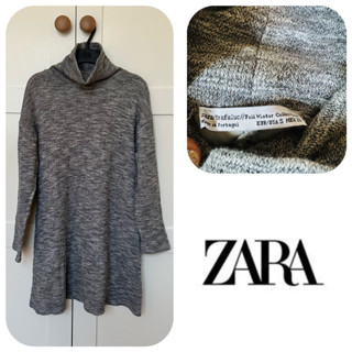 เดรสไหมพรม zara เเท้ 💯size s