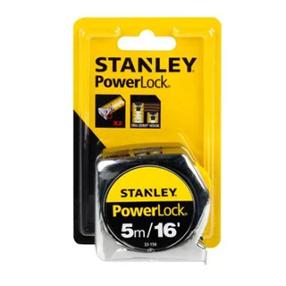 STANLEY ตลับเมตร STANLEY POWERLOCK ขนาด 33-231ขนาด 5,8 เมตร สีเงิน