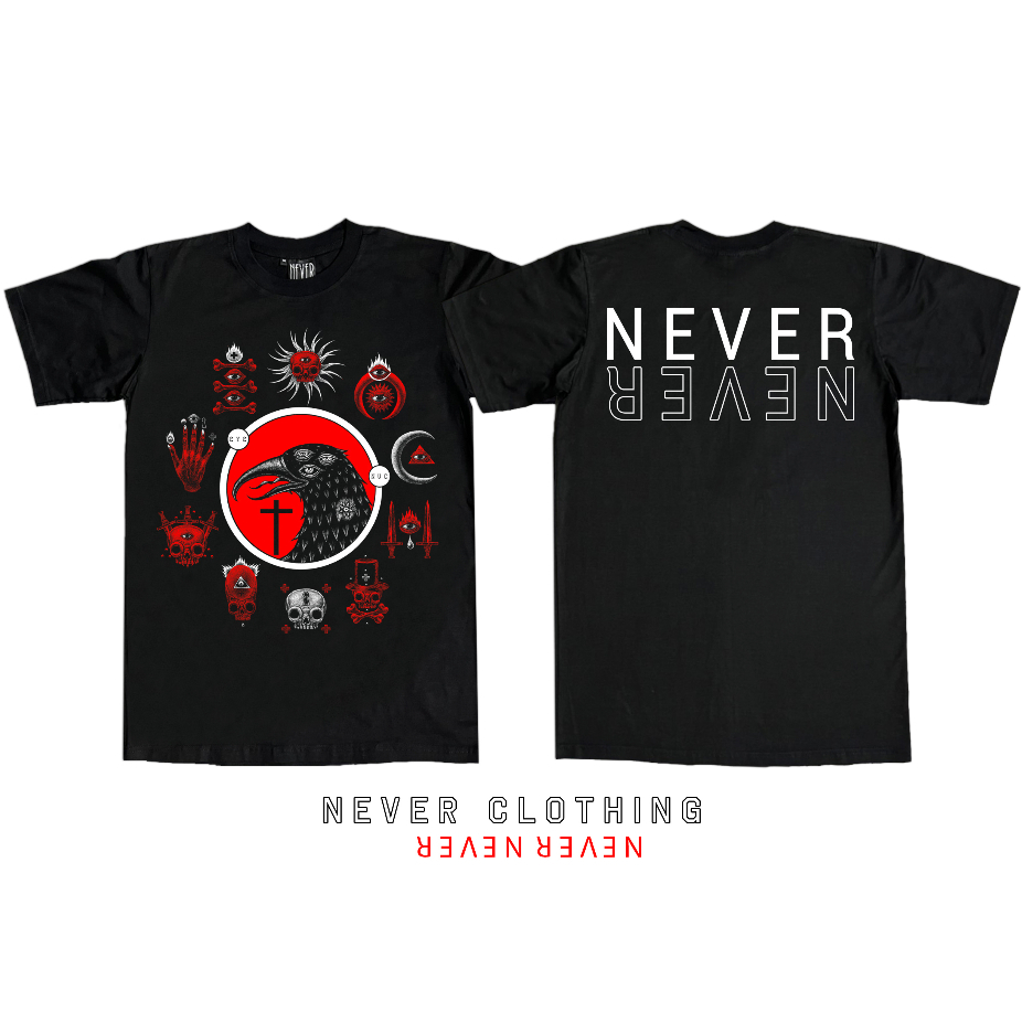 NEVER CLTG เสื้อยืด แขนสั้น รุ่น NEVER NEVER.