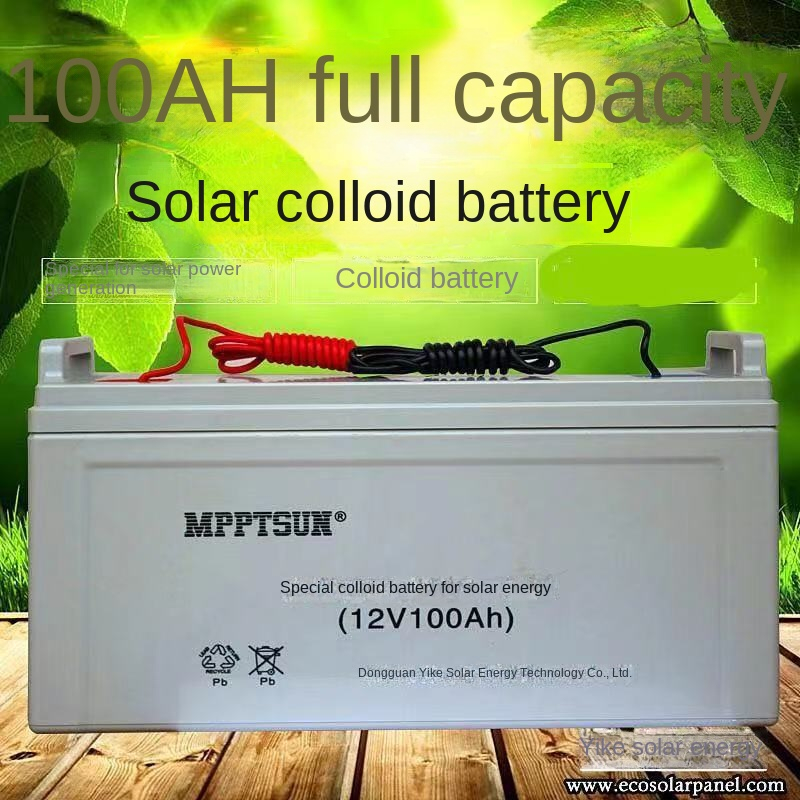 100AHพลังงานแสงอาทิตย์แบตเตอรี่ตะกั่วกรด12Vการบำรุงรักษาฟรี PV ระบบเท้าความจุคอลลอยด์แบตเตอรี่7-40AH