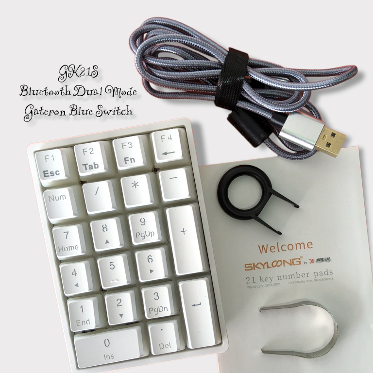 [มือสอง] แป้นพิมพ์ Numpad Skyloong GK21S Bluetooth Dual Mode