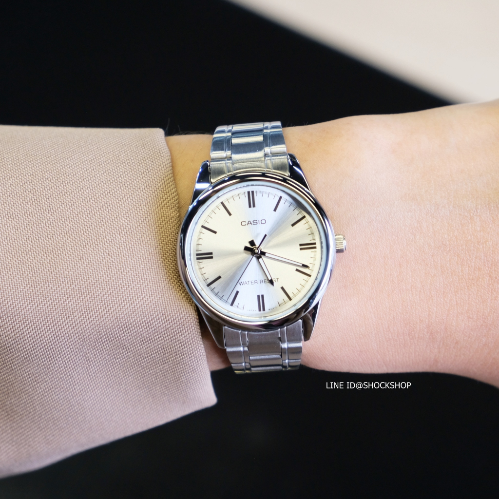 CASIO นาฬิกาผู้หญิง รุ่น LTP-V005D สายสแตนเลส ของแท้ รับประกันสินค้า 1 ปี