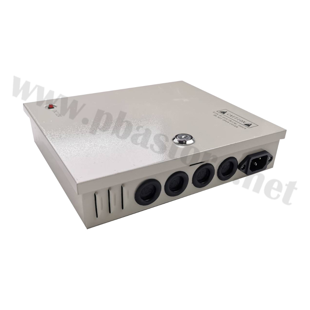 CCTV POWER SUPPLY BOX 9 Slot 12V 10A HYPERLINK รุ่น CZ-SPS121201009