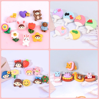 เรซิ่นพัด happy girl cartoon food พร้อมส่ง