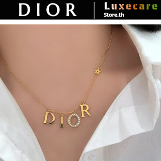 ดิออร์💎Dior DIO(R)EVOLUTION Necklace Dior สร้อยคอ/แฟชั่น/สง่างาม/หรูหรา/คลาสสิก/สุภาพสตรี