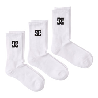 [แท้ 100%] ถุงเท้า DC SHOES CREW SOCKS FOR MEN [ADYAA03153-WBB0] [PACK 3 คู่]