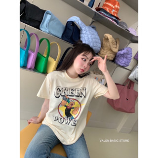 Pull&amp;bear X Flintstones T-Shirt เสื้อยืดลายป๊อปอาย Popeye