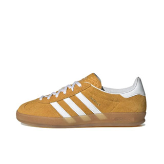 adidas orginals Gazelle Indoor Yellow and white Sports shoes style ของแท้ 100 %Running shoes