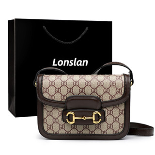 Lonslan กระเป๋าสะพายไหล่สะพายข้างแมทช์ลุคง่าย