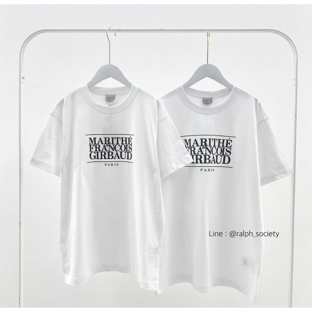 Marithe Classic logo T-Shirt (Unisex) White