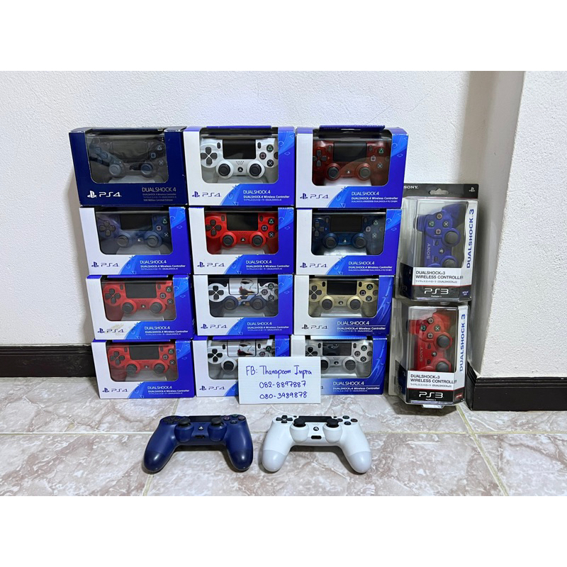 [PS4] Playstation 3&amp;4 Controller แท้ Gen1 Gen2 จอย PS3 PS4 สภาพสวย มือสอง