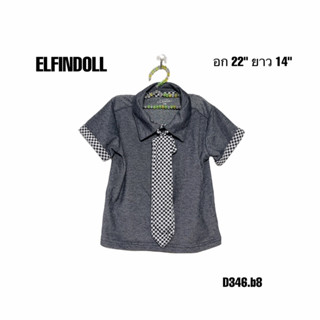 เสื้อเด็ก ELFINDOLL classic size 100 อายุ 2-3 ขวบ เนคไทถอดได้ น่ารักมาก D346.b8