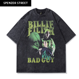 Spenzer.street | 🖤 Billie bad guy เสื้อโอเวอร์ไซส์ เสื้อผ้าสตรีท เสื้อเกาหลี เสื้อy2k ทราวิส 2pac ฮิต 2023 มาใหม่