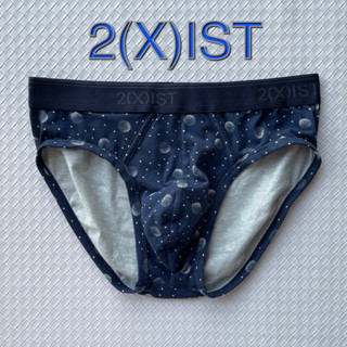 กางเกงในชาย 2xist brief สีพื้น กรมท่า ลาย พลุ size S