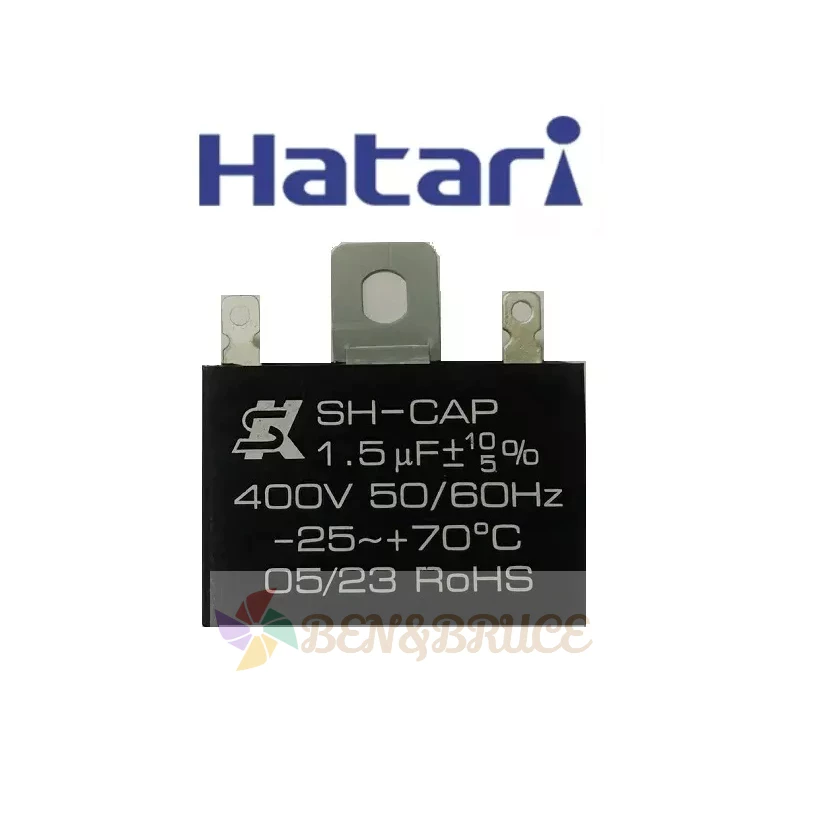 คาปาพัดลม คาปาซิเตอร์พัดลม ยี่ห้อ SK ของแท้ 100% 1.5uF/1.8uF ผลิตในไต้หวัน อะไหล่พัดลม HATARI thumbnail 8