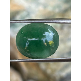 หยกพม่าเจียรนัย (Burmese jade ) 10.49 กะรัต หยกแท้ อัญมณีมงคลประจําวันเกิด เครื่องประดับหยก