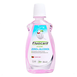 @ฟลูโอคารีล น้ำยาบ้วนปาก ซีโร่แอลกอฮอล์ เชอร์รี่ มิ้นท์ 500มล.(Fluocaril Zero% Alcohol Cherry Mint 500ml.)