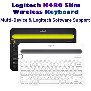 ⚡️คีย์บอร์ดไร้สาย⚡️ Logitech K480 Multi-Device Bluetooth Keyboard (คีย์ไทย) คีย์บอร์ดบลูทูธ เชื่อมต่อได้หลายอุปกรณ์