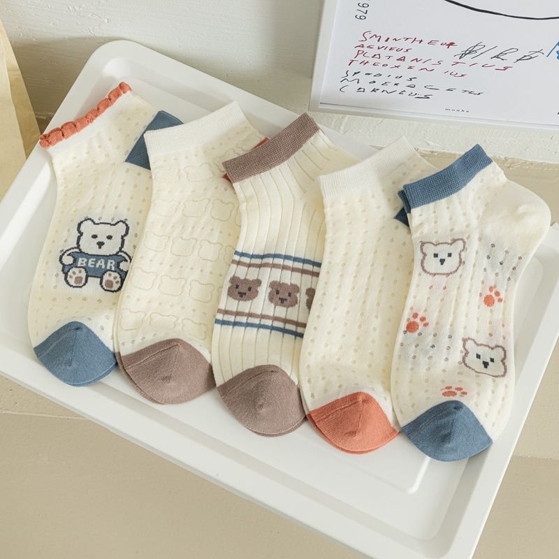 ถุงเท้าเกาหลี ข้อสั้น แฟชั่น สไตล์เกาหลี ผ้า cotton นิ่ม #PE47