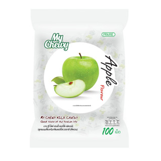 มายด์ ชูวี่ มิลค์แคนดี้ แอปเปิ้ล 360 กรัม (100 เม็ด) l My Chewy Milk Candy Apple Flavour 360 g.