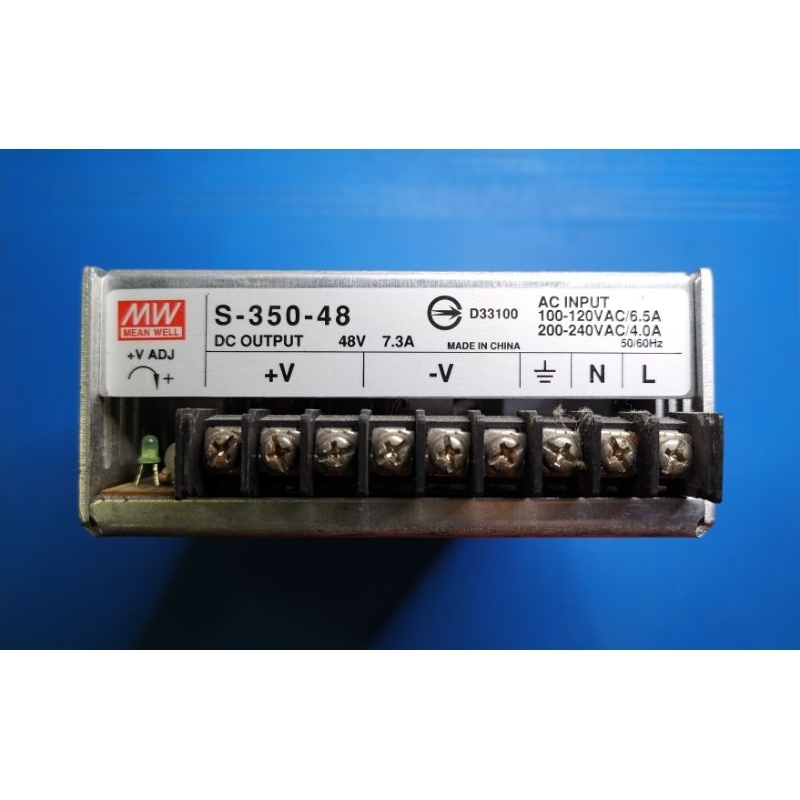 สวิทชิ่งพาวเวอร์ซัพพลาย Meanwell 48V 7.3A (S-350-48)
