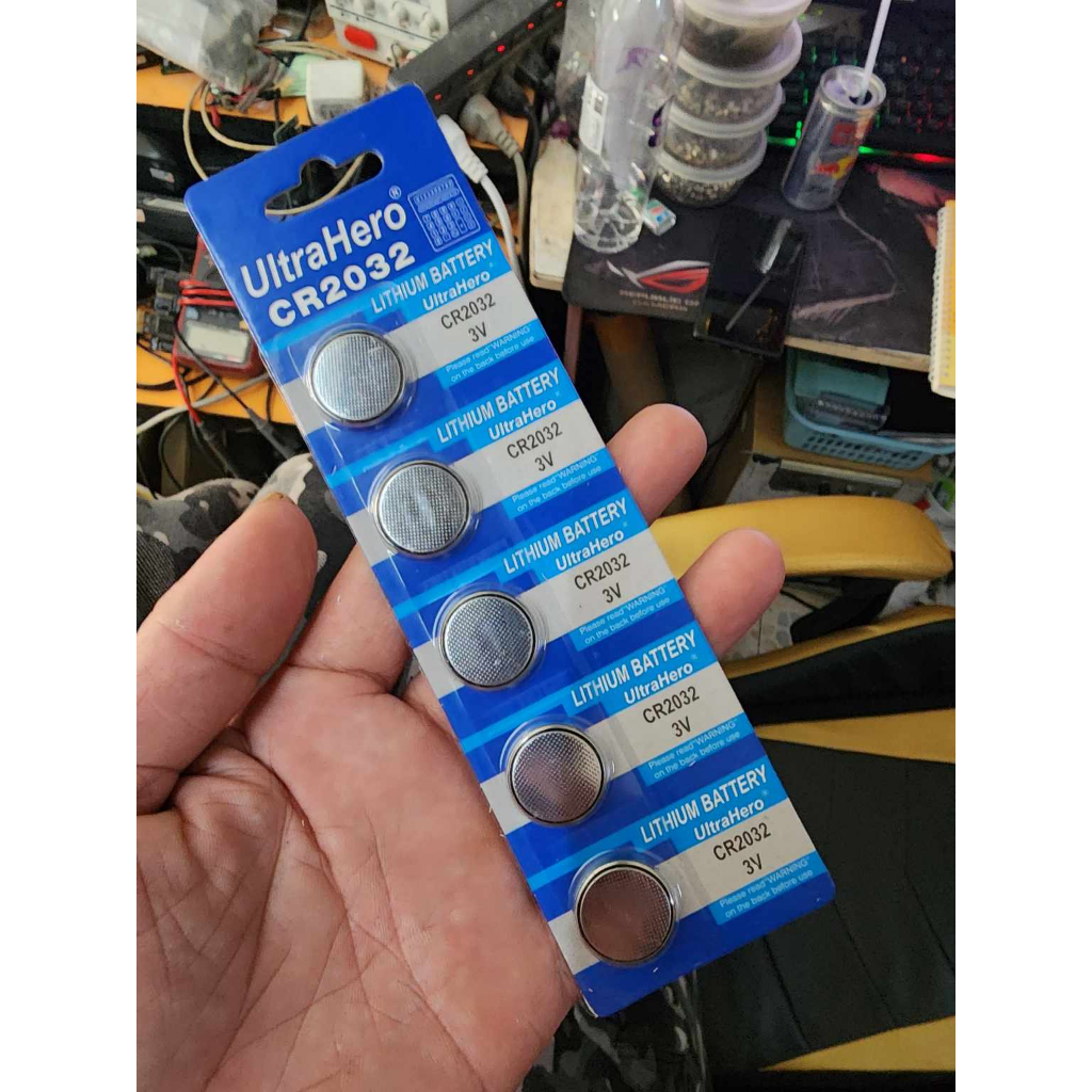 ส่งจากไทย ถ่านไบออส CR 2032 ได้10แผง 50ก้อน ถ่านเมนบอร์ด ถ่านนาฬิกา ถ่านเครื่องชั่ง CR2032 ฺBios Mai