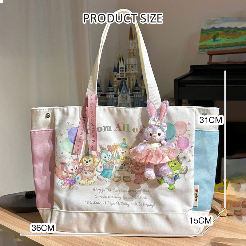 SALE‼️กระเป๋าStellaฮิตมากDuufy bearใบใหญ่จุใจ กระเป๋าสะพายผ้าหนาดีมาก ผ้าแคนวาส‼️ไม่มีริบบิ้น