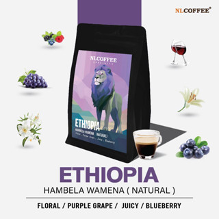 NLCOFFEE SPECIALTY เมล็ดกาแฟ Ethiopia Hambela , Guji (Natural) 250กรัม