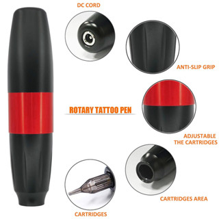 Scorpio313 อลูมิเนียมอัลลอยด์โรตารี่ปากกาสักมืออาชีพเครื่องสักมอเตอร์ DC ปรับได้สำหรับศิลปินสัก