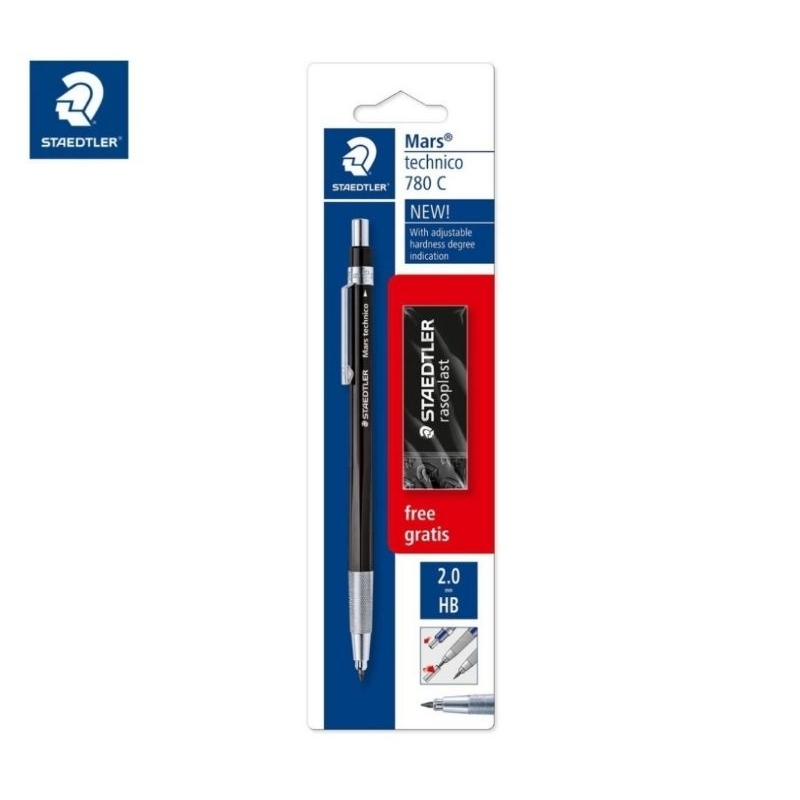 ชุดดินสอกด STAEDTLER MARS TECHNICO ขนาด 2 มม. พร้อมยางลบ