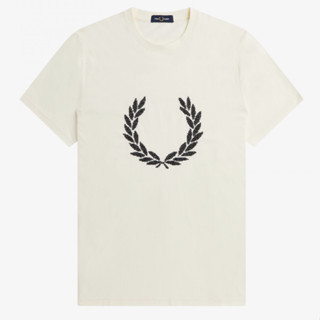 [เก็บ code ลดเพิ่ม 30%]พร้อมส่งในไทย📦เสื้อยืด ผู้ชาย Fred Perry Cross Stitch T-Shirt**ของเเท้