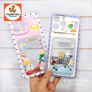 Samsung A04 A12 A14 A31 A50 A54(5g) S23Ultra เคสนิ่มใส TPU ด้านหลังมีช่องใส่การ์ดกันกล้อง เคสใส่การ์ด