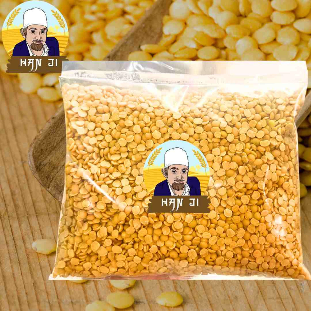 Hanji ถั่วเลนทิลสีเหลือง 500กรัม Yellow Lentil (Harhar Dal)