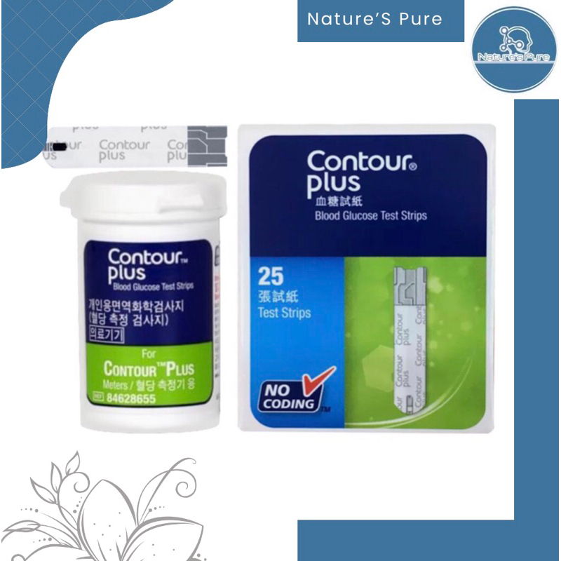 CONTOUR Plus เข็ม100และแผ่นตรวจน้ำตาล คอนทัวร์ พลัส แผ่นตรวจน้ำตาล แผ่นตรวจน้ำตาล เป็นแผ่นตรวจน้ำตาล
