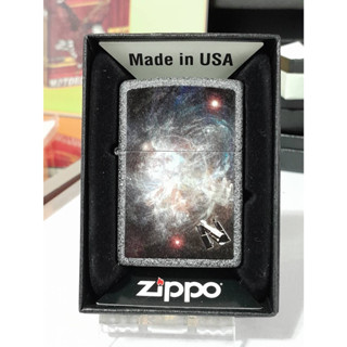 ZIPPO 211 PLANETA FAR GALAXIES  IRON STONE COLOR IMAGE  ผิวลายหิน ลายแบบสกรีน  ผลิตปี2017  ของใหม่ไม่ผ่านการใช้งาน