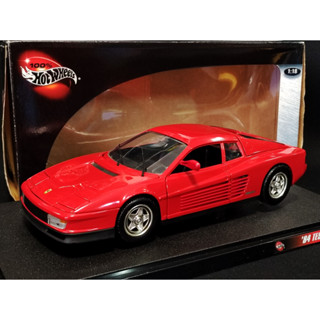 โมเดลรถFerriTestarossa 1/18 โมเดลรถTestarossa โมเดลรถ Ferrari F512 testarossa 1:18 HotwheelsTestarossa