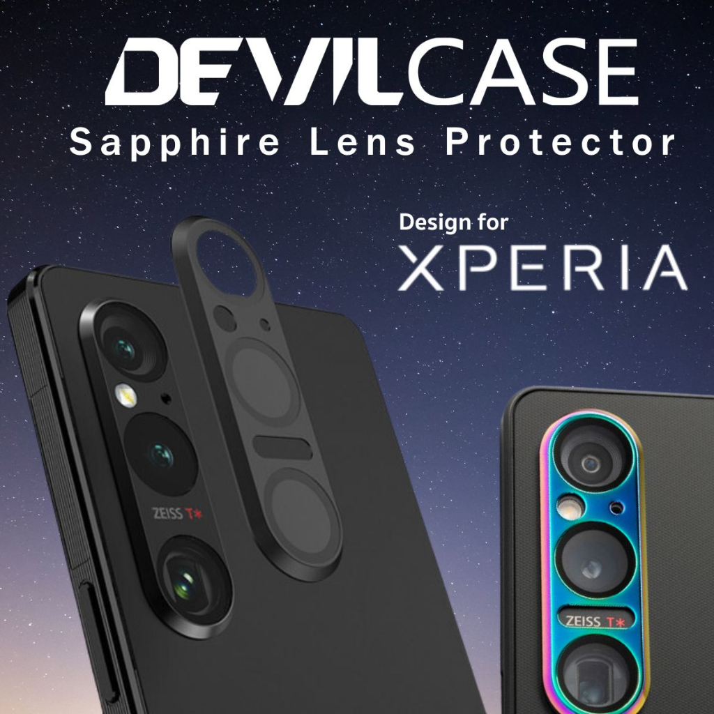 กระจกกันรอย เลนส์กล้อง Devilcase Sapphire Lens Protector สำหรับ Xperia 1 VII / 1 VI / 1 V / 1 IV / 5