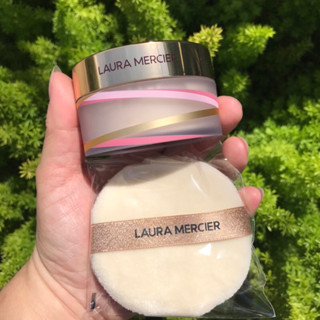 Laura Mercier Flawless Encounter Translucent Loose Setting Powder &amp; Puff 29g #Translucent