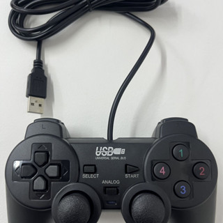 จอยเกมต่อคอมPCจอยคอม จอยยูเอสบีUSB จอยสั่นเดียว จอยอันนาล็อค สั่นได้ สายยาว 1.2 เมตร รูปทรงเหมาะมือเล่นง่ายแข็งแรงทนทาทน