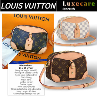 หลุยส์ วิตตอง👜Louis Vuitton DEAUVILLE Women/Shoulder Bag กระเป๋ากล้อง/กระเป๋าแมสเซ็นเจอร์/กระเป๋าหลุยวิตตอง