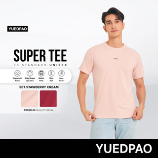 Yuedpao (ใหม่ล่าสุด!!) เสื้อยืด Super Tee Unisex Round Neck Multi Function Set Stawberry Cream