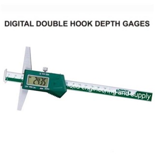 เวอร์เนียดิจิตอล Hook 8 นิ้ว Vernier Digital Double Hook Depth Gages 0-200mm/0-8" INSIZE 1144-200A อินไซส์