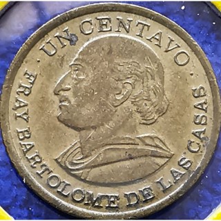 เหรียญ​กัวเตมาลา​ Guatemala, 1 Centavo, ใช้แล้ว, #​2968