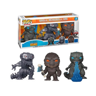 Funko Pop Godzilla vs Kong Godzilla Kong Mechagodzilla Exclusive 3 Pack