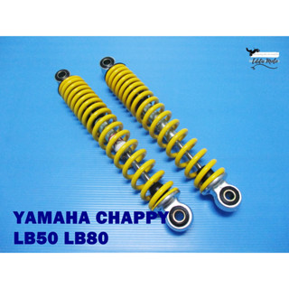 YAMAHA CHAPPY​ LB50 LB80 REAR​ SHOCK​ SET​ "YELLOW" (285 mm)​  // โช๊คหลัง ยกสูง สีเหลือง chappy หรือ Chippy ยาว 285 มม.